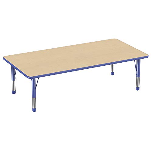 FDP 36" x 72" Rectangle Table with Chunky Legs