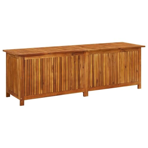 Patio Storage Box 68.9"x19.7"x22.8" Solid Acacia Wood