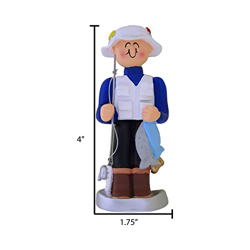 Personalized Gone Fishing Ornament 2026