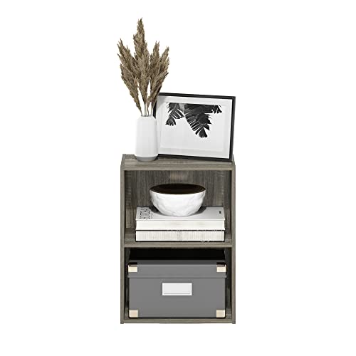 LUDER 2 Tier Book Shelf