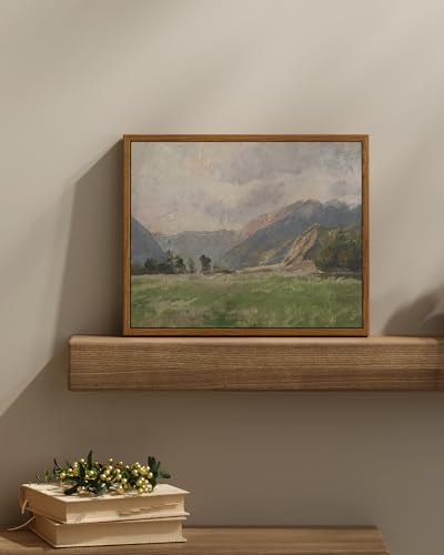 Framed Canvas Wall Art Vintage Decor