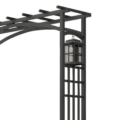 84303 Mission Garden Arbor with Lanterns
