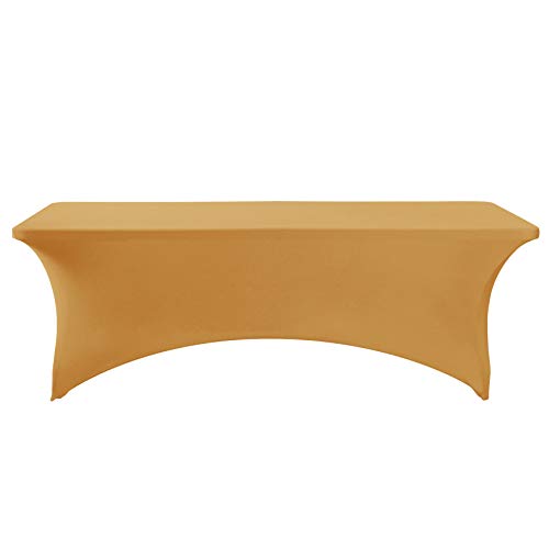 Spandex Table Cover for 8FT or 4ft or 6ft Table Universal Fitted Stretch Tablecloth for Party