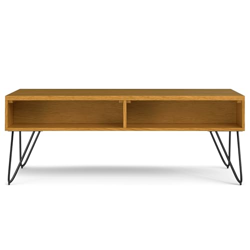 Hunter 48" Wide Rectangle Lift Top Coffee Table in Oak Veneer