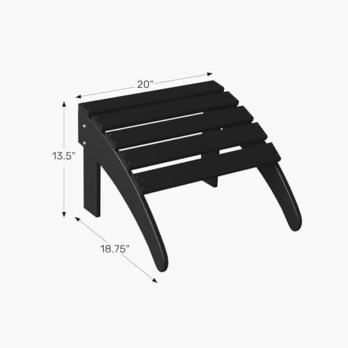 Outdoor Patio Adirondack Ottoman Foot Rest