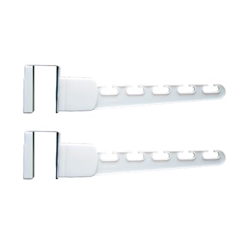 2-Pack Over-the-Door Cascading Hanger Hooks, White (2 Count)