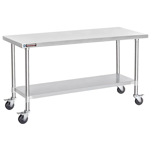 30x72 NSF Stainless Steel Cart Work Table