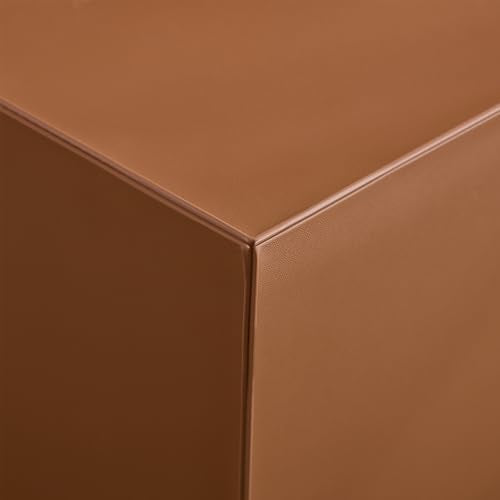 23.62" Modern Leather Coffee Table Set