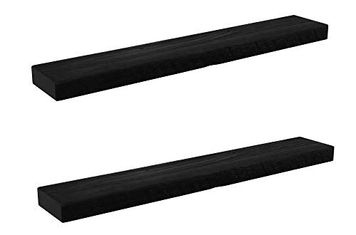 x2 30 Inch Wooden Floating Shelves for Wall