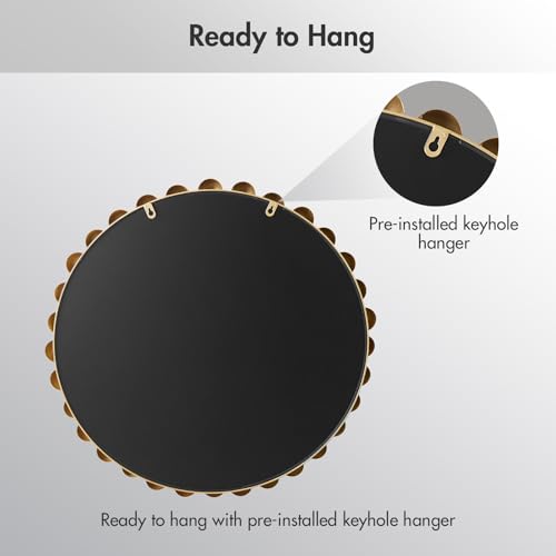 36 inch Gold Round Mirror