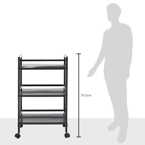 3 Tier Metal Rolling Utility Cart