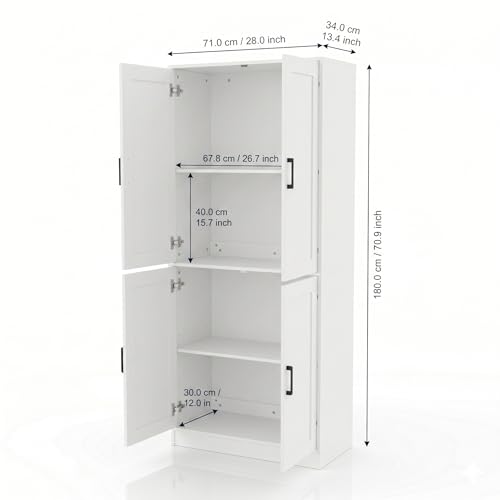 71" Tall Kitchen Pantry Cabinet