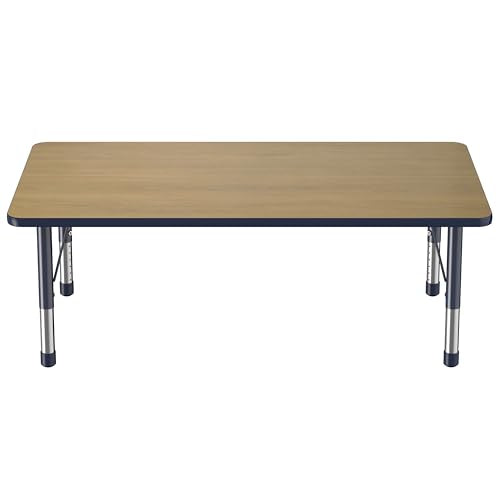 FDP 36" x 60" Rectangle Table with Chunky Legs