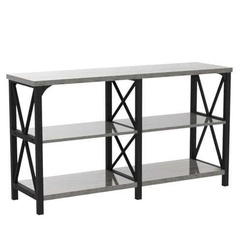 Sofa Table Grey Console Table for Living Room