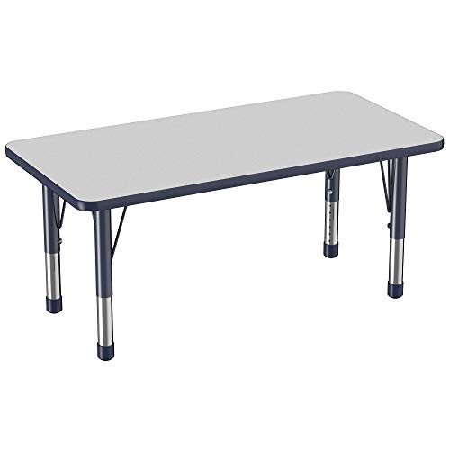 FDP 24" x 48" Rectangle Table with Chunky Legs
