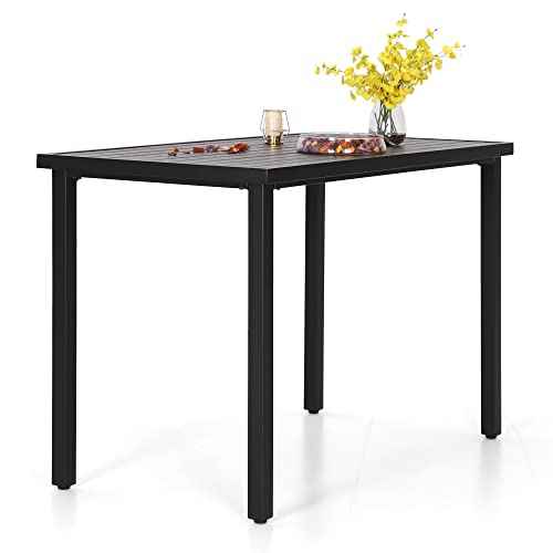55" x 27" x 37"H Patio Bar Table Counter Height Rectangle