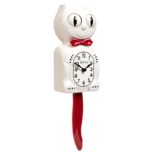 Kit Cat Clock® Limited Edition Candy Cane Red