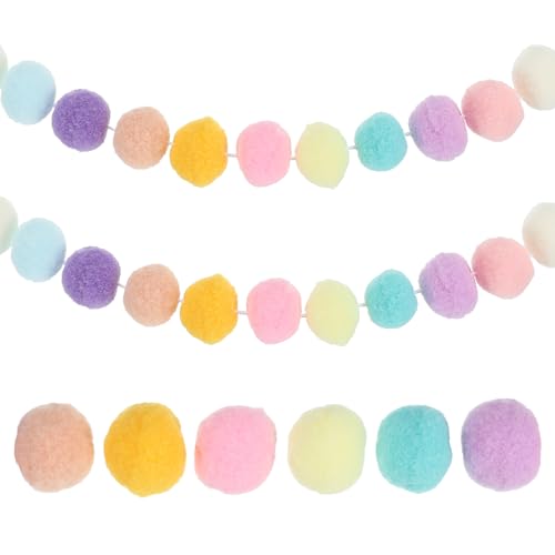 13Ft Pom Pom Garland Decorations