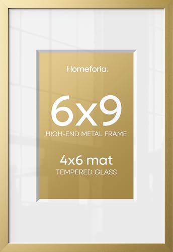 6x9 Gold Picture Frame (3 Count)