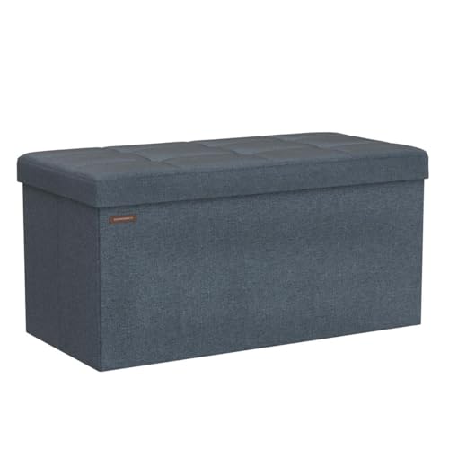 30 Inches Folding Storage Ottoman Bench