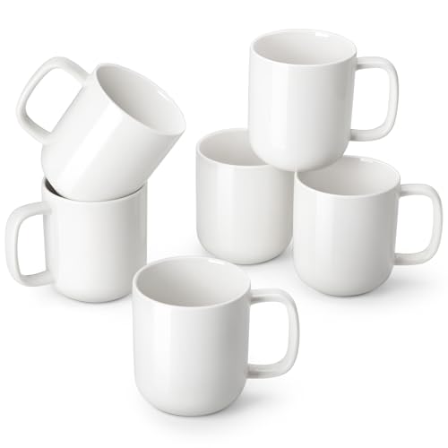 Porcelain Coffee Mugs Set (6 Count)