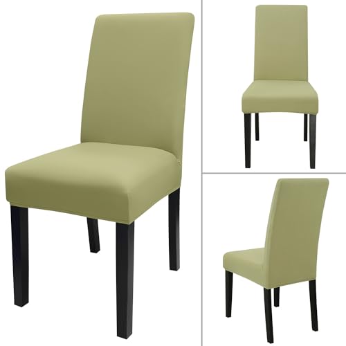 Sage Green Chair Covers for Dining Room Set of 8