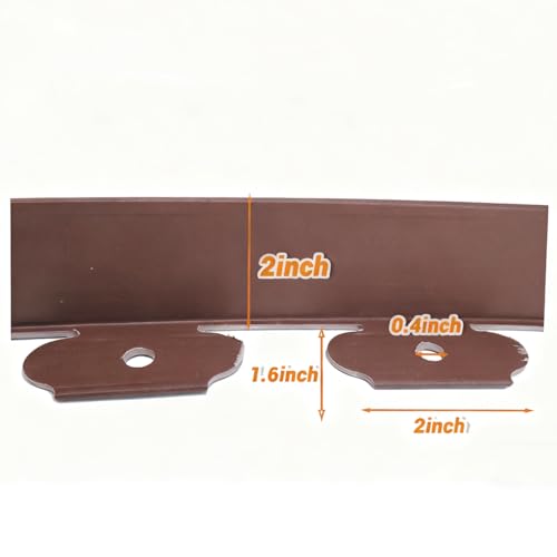 Landscape Edging 2in x 66FT Garden Edging Kit with 120 Spikes