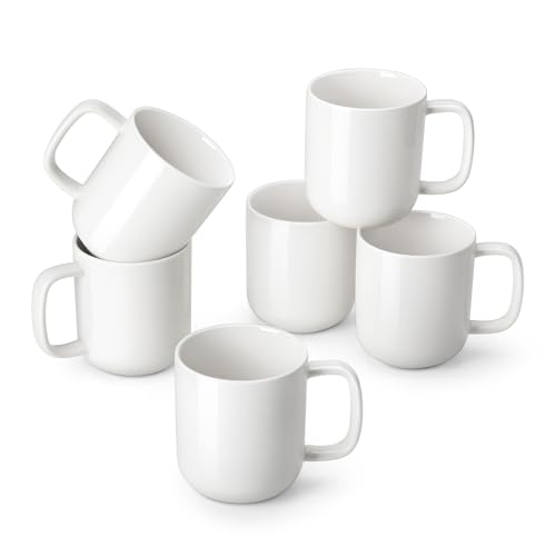Porcelain Coffee Mugs Set (6 Count)
