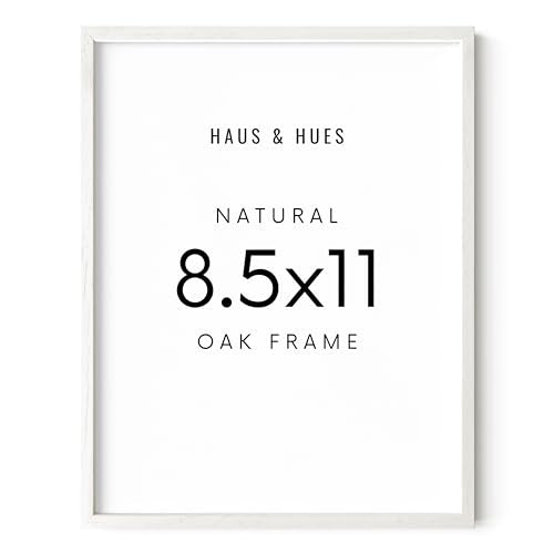 White Oak Wood 8.5x11 Picture Frame