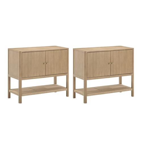Meads Mid Century Modern Cabinet or TV Stand with Doors (2 Count)