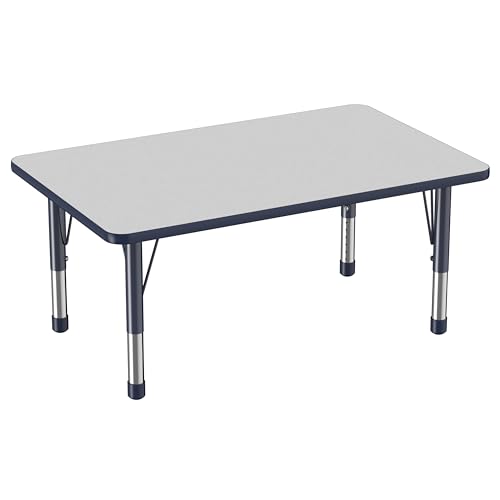 FDP 30" x 48" Rectangle Table with Chunky Legs