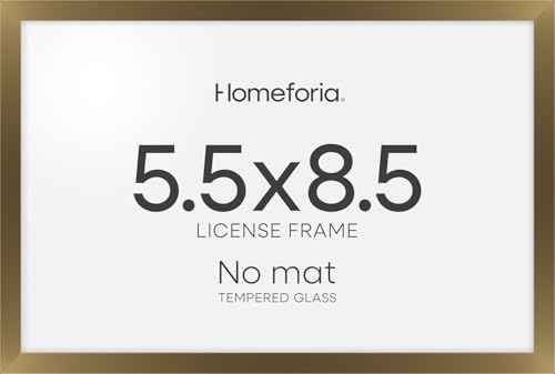 5.5x8.5 Bronze Business License Frame (3 Count)