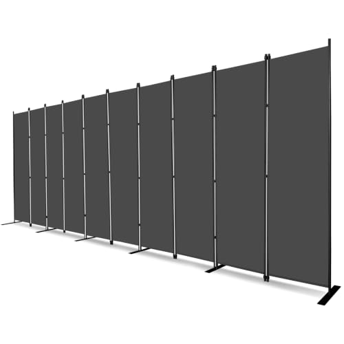 8 Panel Room Dividers 6ft Tall Freestanding Privacy Screen 198'' W