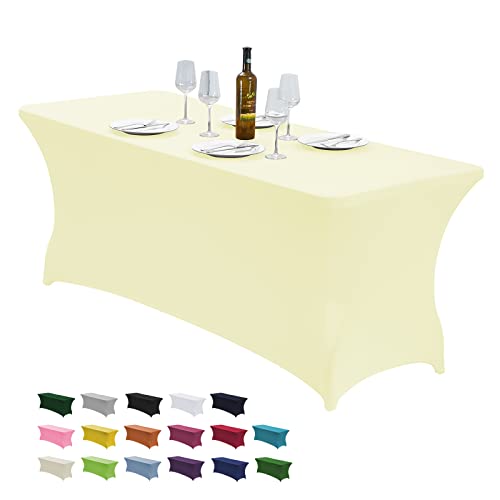 6FT Stretch Spandex Fitted Tablecloth