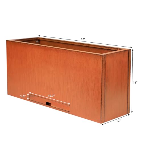 Corten Steel Rectangular Planter Box
