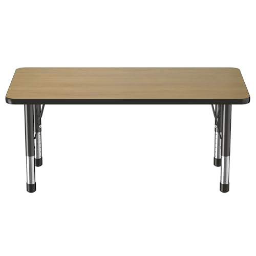 FDP 24" x 48" Rectangle Table with Chunky Legs