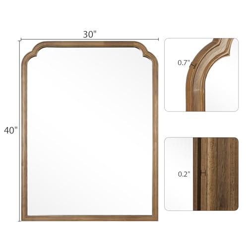 Wood Bathroom Mirrors for Wall Mounted