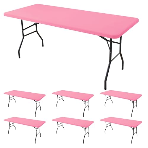 Fitted Tablecloth for 6 Foot Rectangle Tables (6 Count)