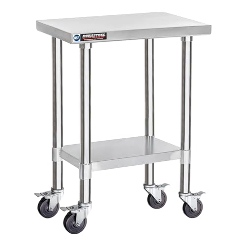 24x18 NSF Stainless Steel Cart Work Table