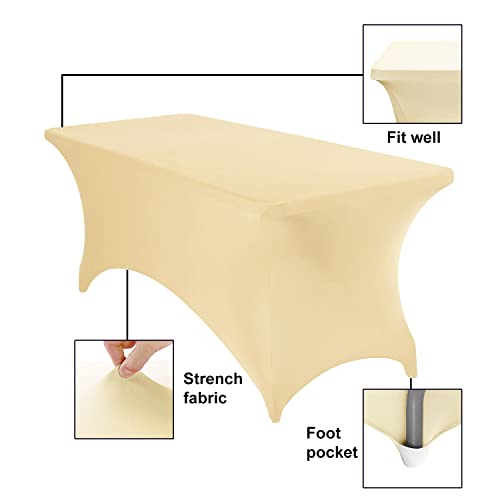 Spandex 6ft Waterproof Table Cover for Party