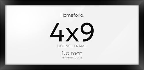 4x9 Black Business License Frame
