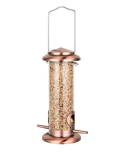Bird Feeders for Outdoor 9" 2 Port Chew