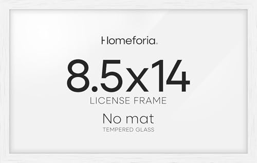 8.5x14 Black Oak Marriage License Frame