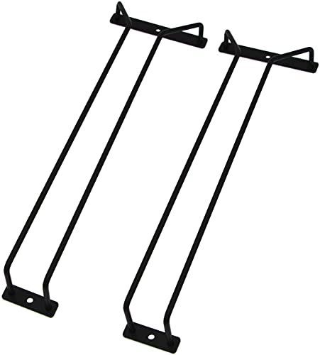 14 Inch Black Wine Glass Rack (2 Count)