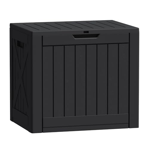 Resin Deck Box 40 Gallon Waterproof Outdoor Storage Box