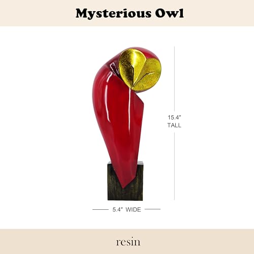 15 Inch Resin Owl Sculpture