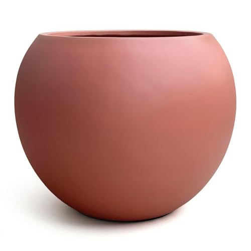 Premium Mt Sherman Fiberstone Sphere Planter for Indoor Outdoor Use