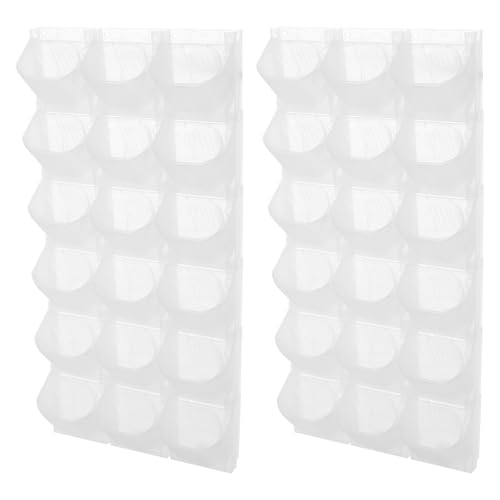 12Pieces 3 Pot Wall Planter Vertical Garden Plant Walls Wall Mounted Vertical Planter with Water