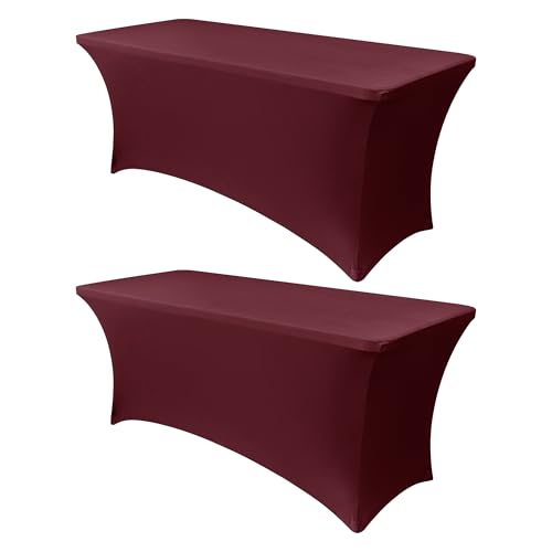 6ft Stretch Spandex Table Cover (2 Count)