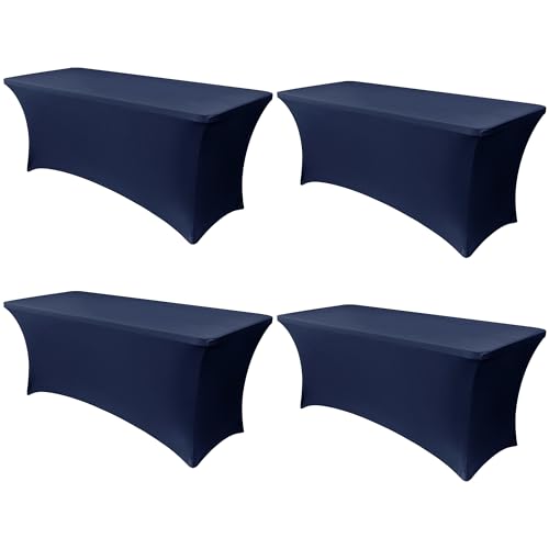 6ft Stretch Spandex Table Cover (4 Count)